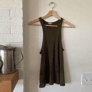 Free People XS Olive Green Tank